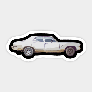 old muscle car Sticker